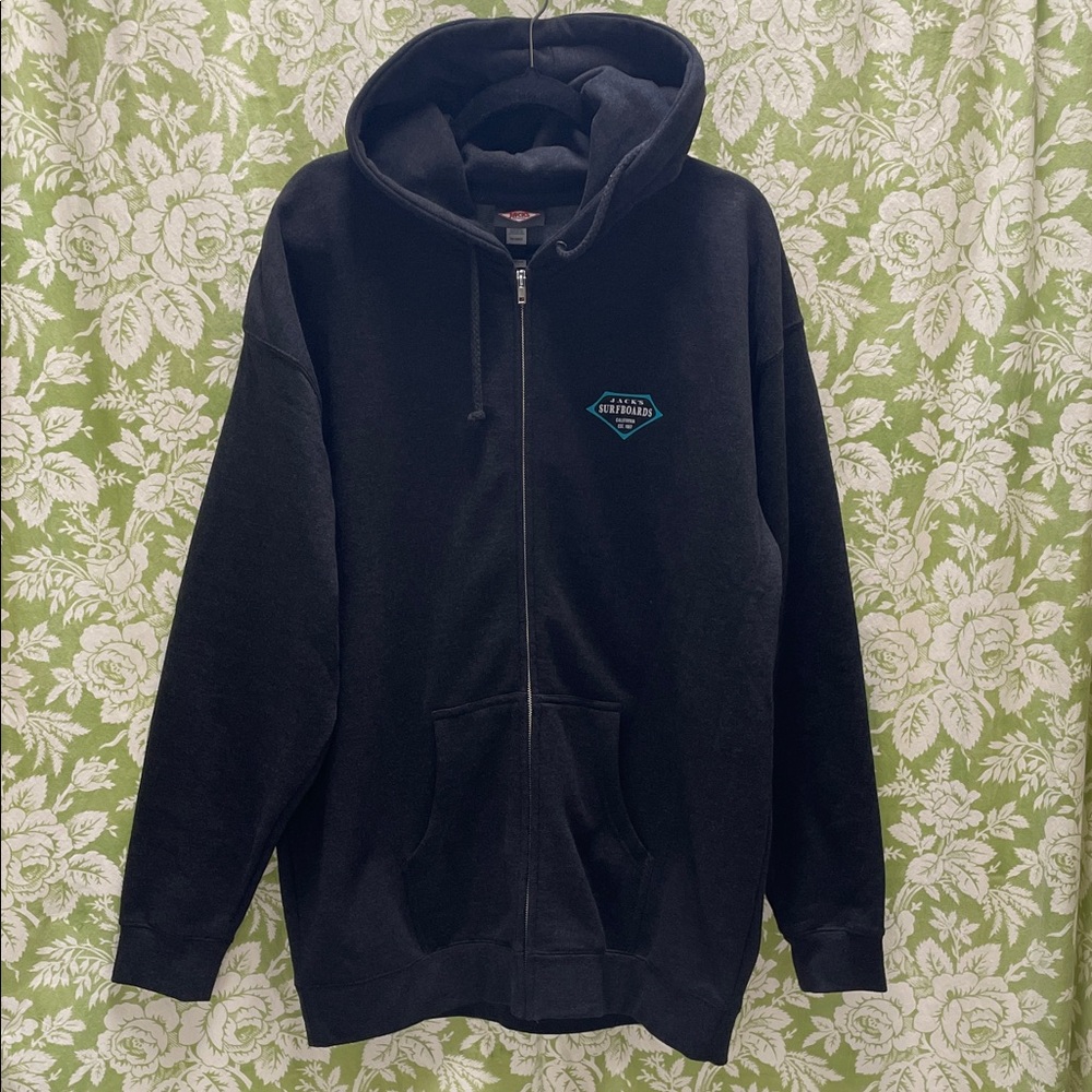 Men’s Dark Gray Full Zip Hoodie Jacket